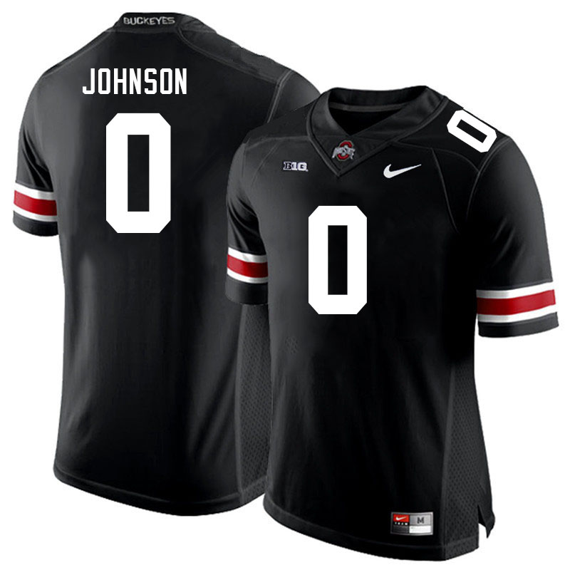 Ohio State Buckeyes #0 Xavier Johnson College Football Jerseys Stitched Sale-Black